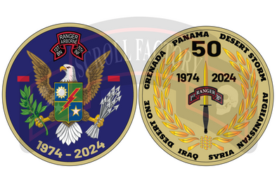 1st Ranger Bn 50th Ann Coin