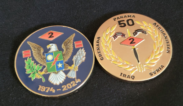 2d Ranger Bn 50th Ann Coin Back-Order 2