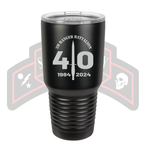 3d Ranger Bn 40th Anniversary Tumbler