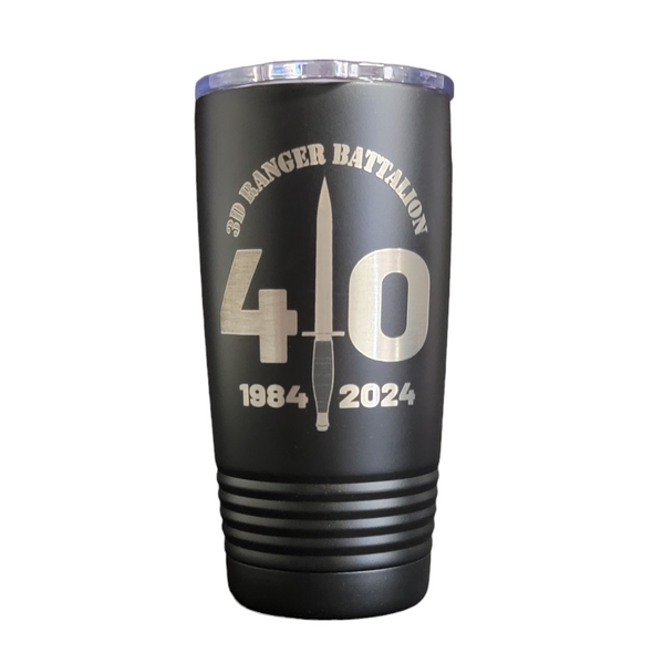 3d Ranger Bn 40th Anniversary Tumbler