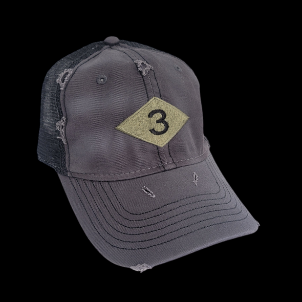 3d Bn Diamond Weathered Trucker