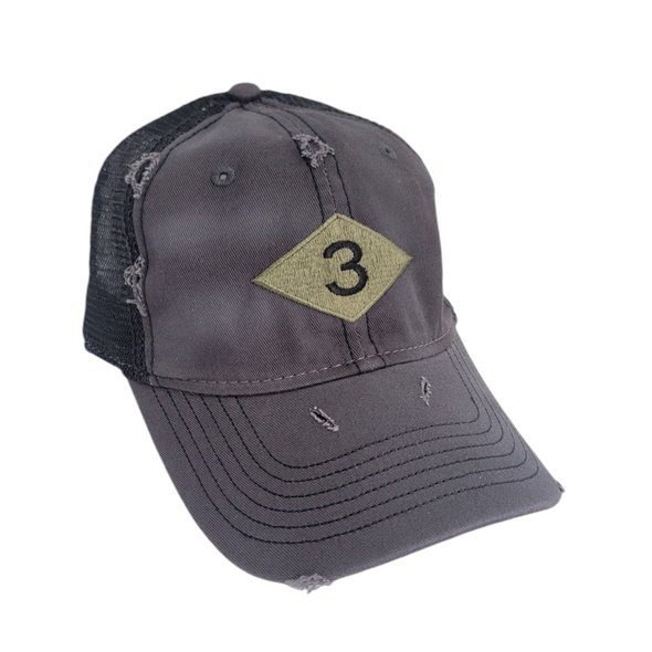 3d Bn Diamond Weathered Trucker