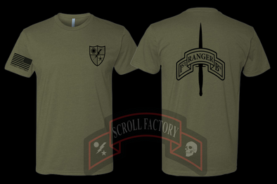 1st Bn Scroll Dagger shirt Back Order